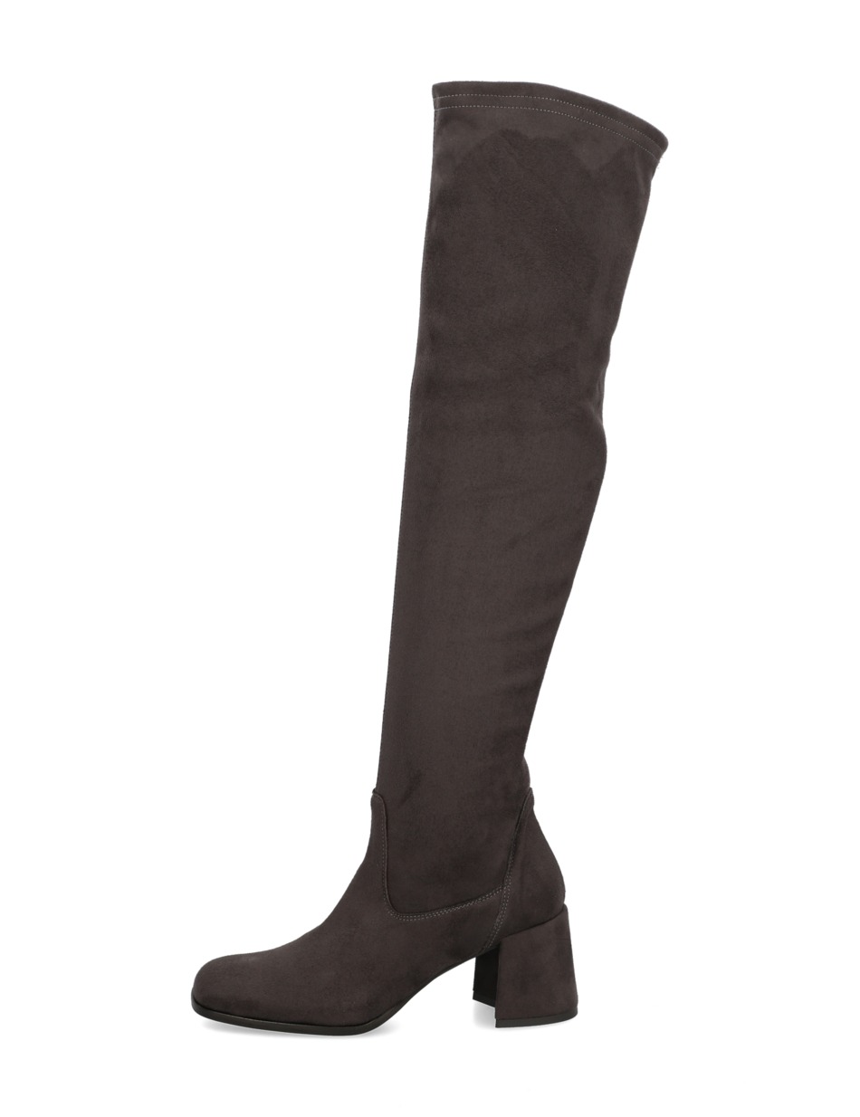 Lederimitat/Textil Overknee