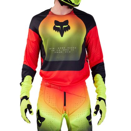 Maillot cross Fox 360 - REVISE 2024 - Rouge / Jaune