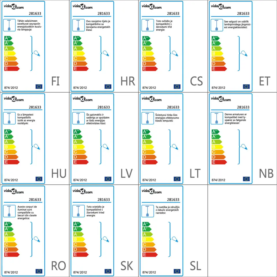vidaXL - Plafondlamp - Zwart - Metaal
