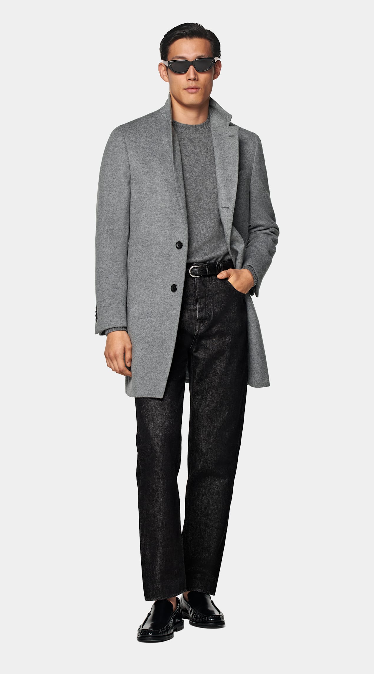Manteau gris clair