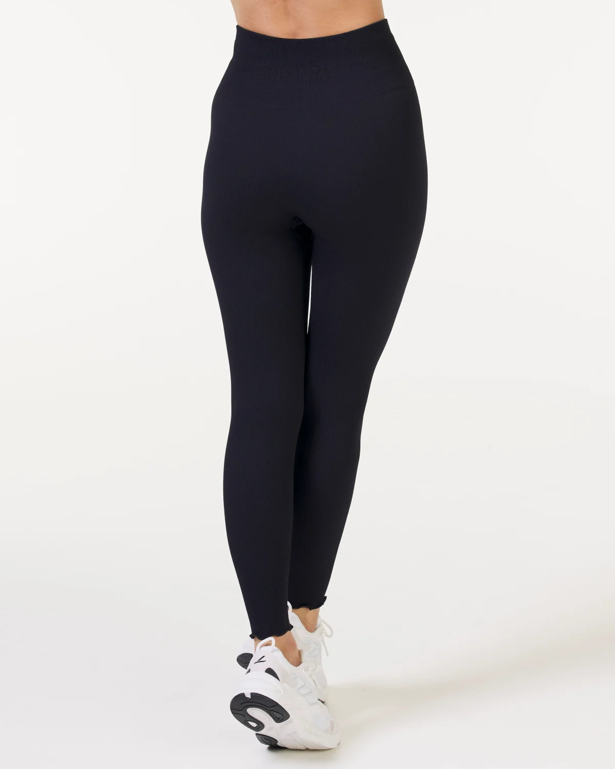 Bumpro Perfect Rib Frill Tights Black