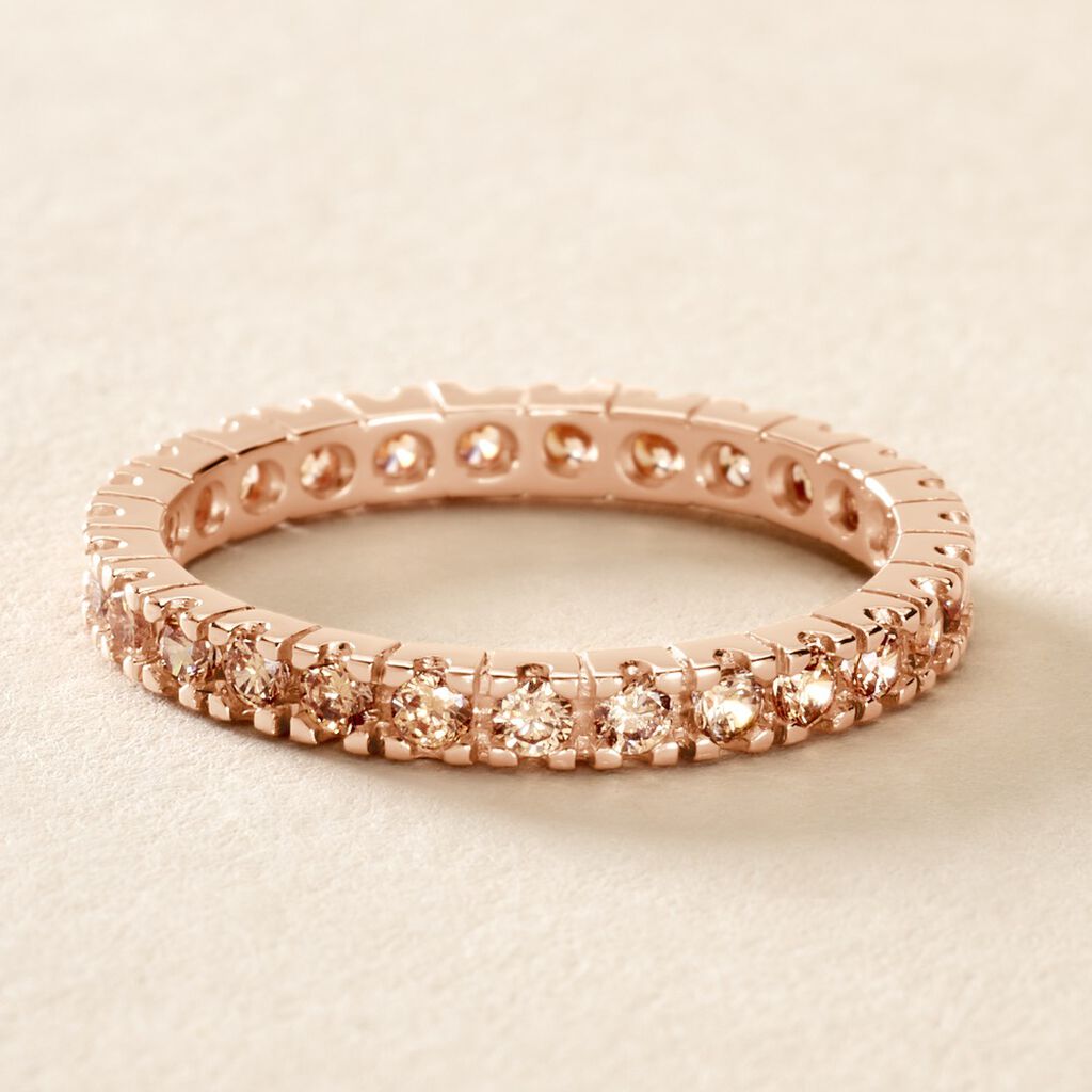 Bague Dwight Argent Rose Oxyde De Zirconium