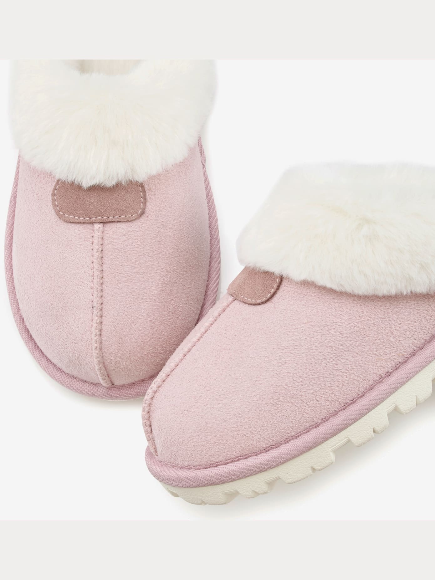 Chaussons en peluche très chaudes, imitation fourrure douce