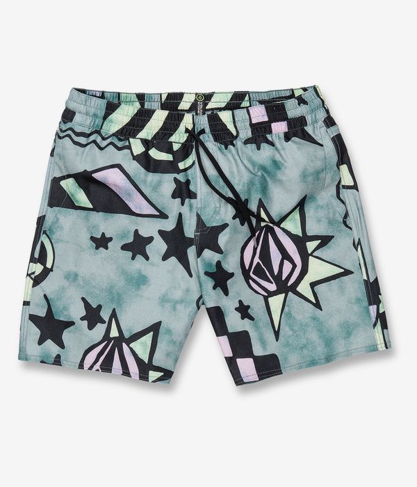Volcom Chlorine Killer Stoney 17 Boardshorts (temple teal)