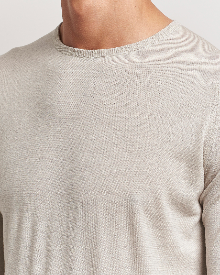 John Smedley Lundy Extra Fine Merino Crew Neck Grey Fleece