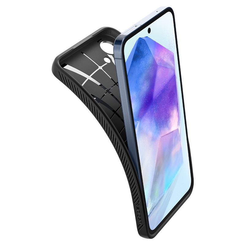 Samsung Galaxy A55 Liquid Air Case Gummi Hülle (ACS07526) - Schwarz