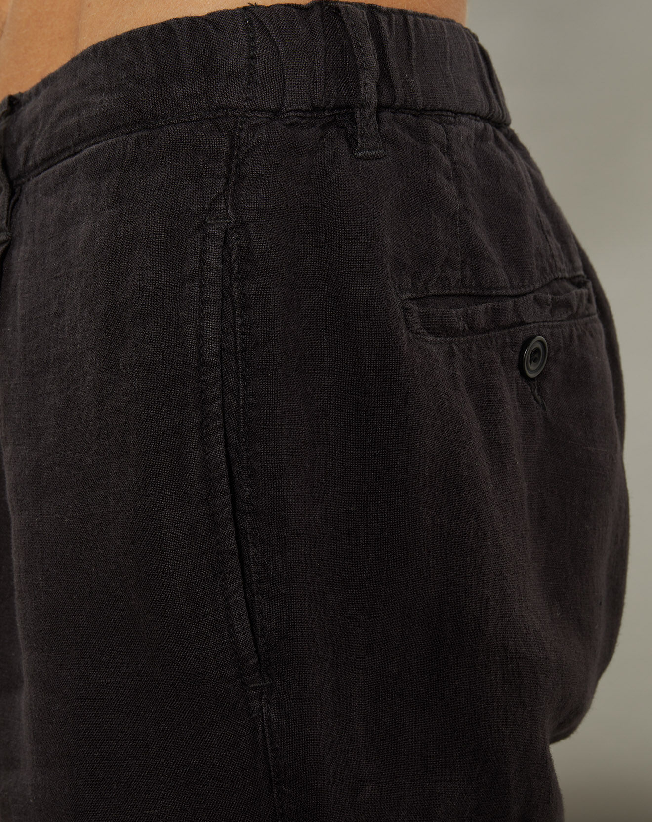 Hartford Pantalon 100% Lin Tanker carbone