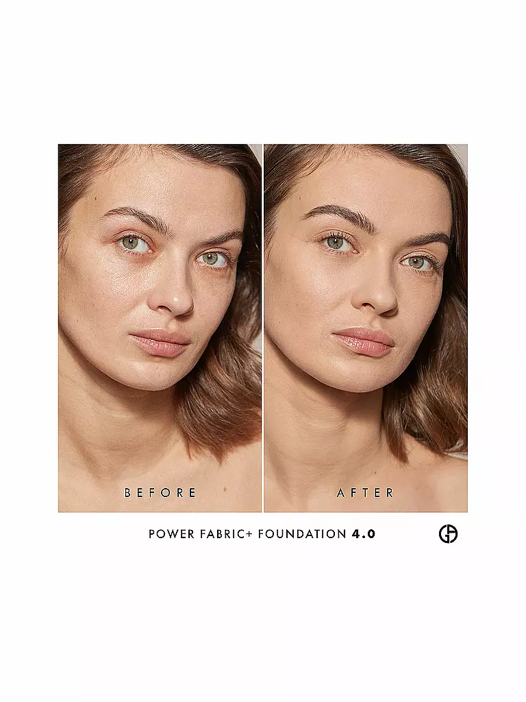 GIORGIO ARMANI COSMETICS Power Fabric + Longwear High Coverage Foundation  ( 4 ) camel
