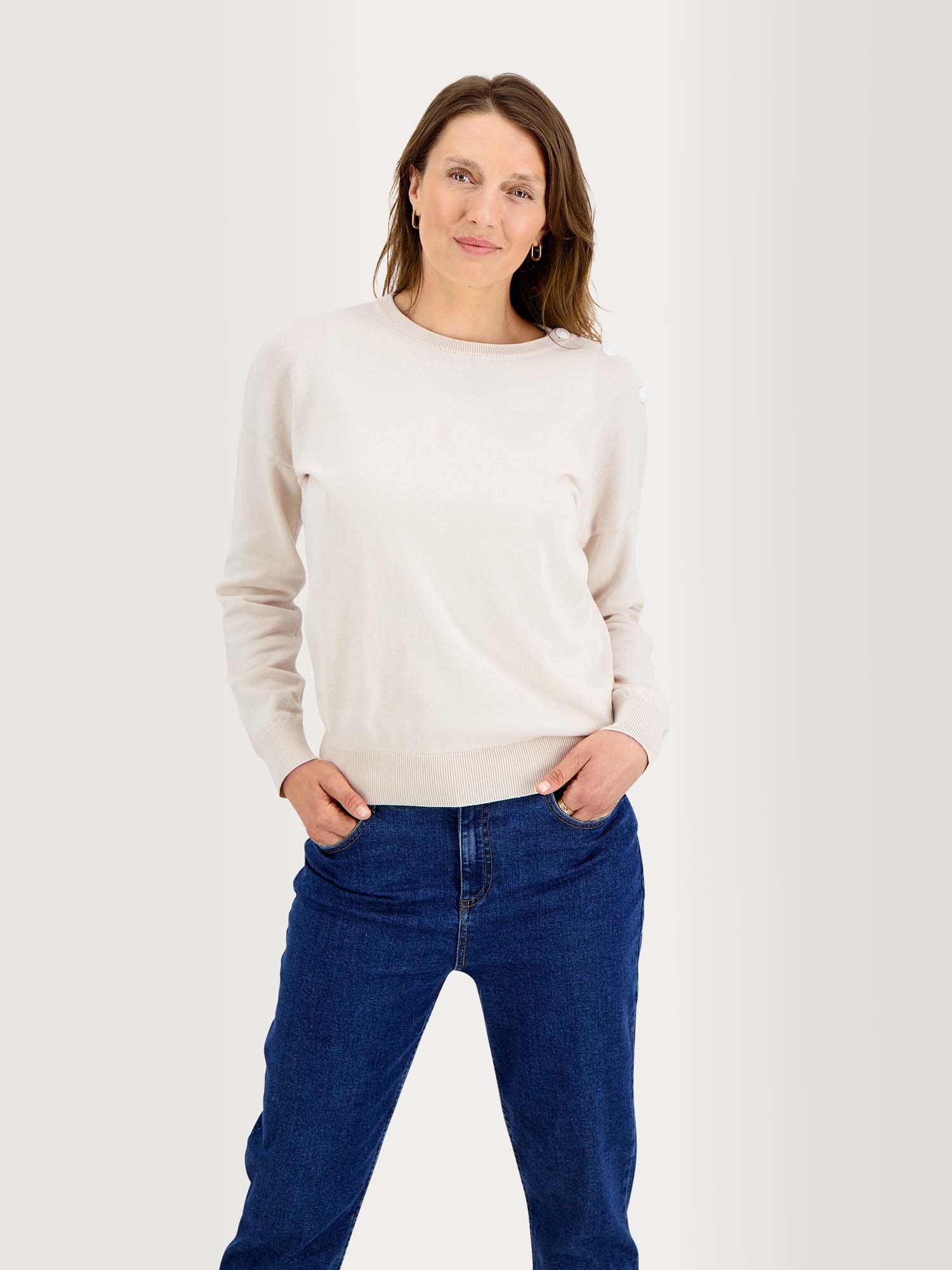 Pull Femme Coton Biologique Beige