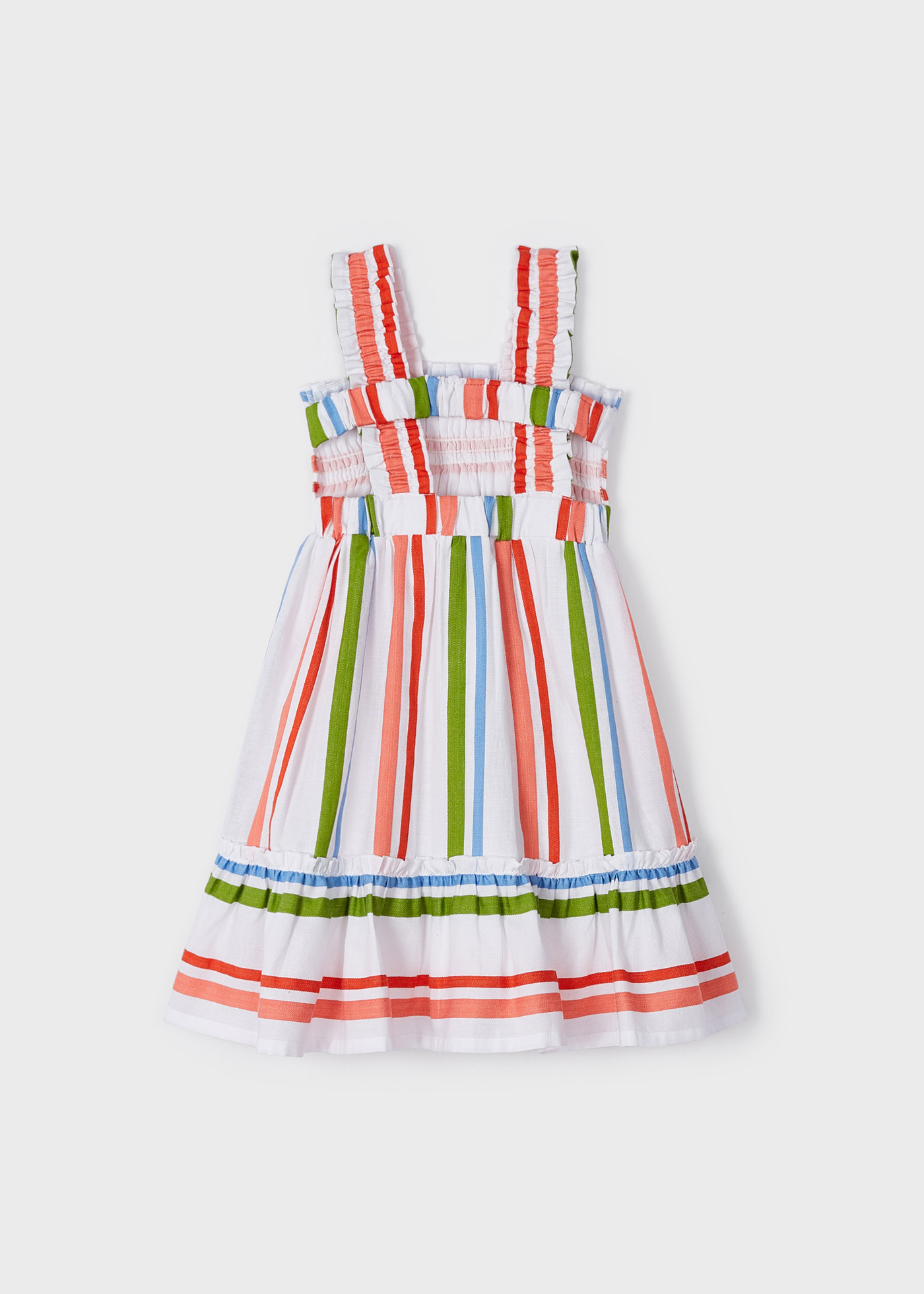 Vestido de verão listrado para meninas