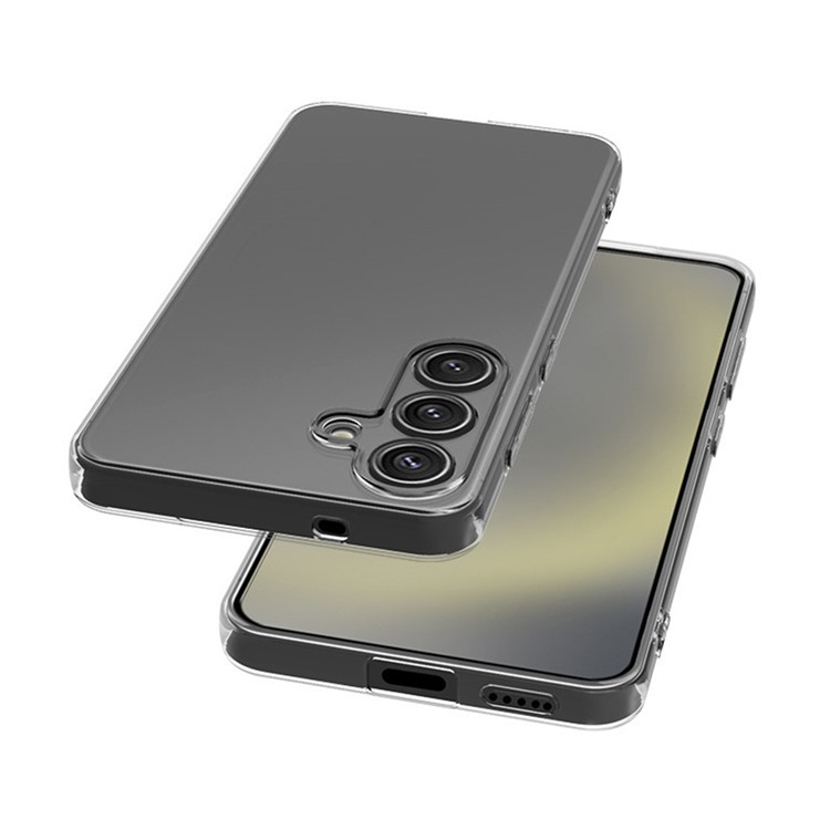 Samsung Galaxy S25 Gummi Case Schutzhülle mit Kameraschutz - Transparent