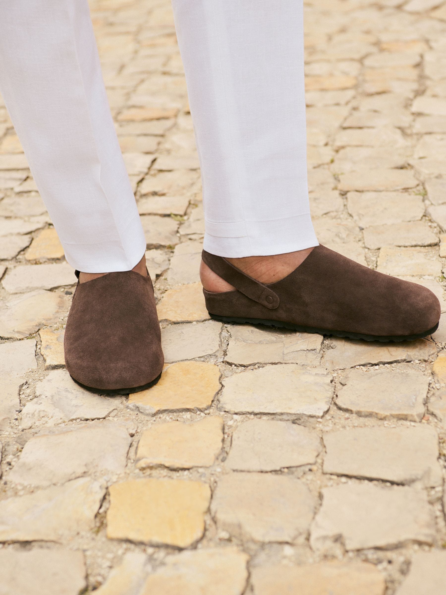 Bruin - Closed Toe Back Strap Mules