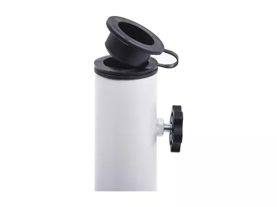 Socle de parasol Blanc 9 kg 40 cm Fonte