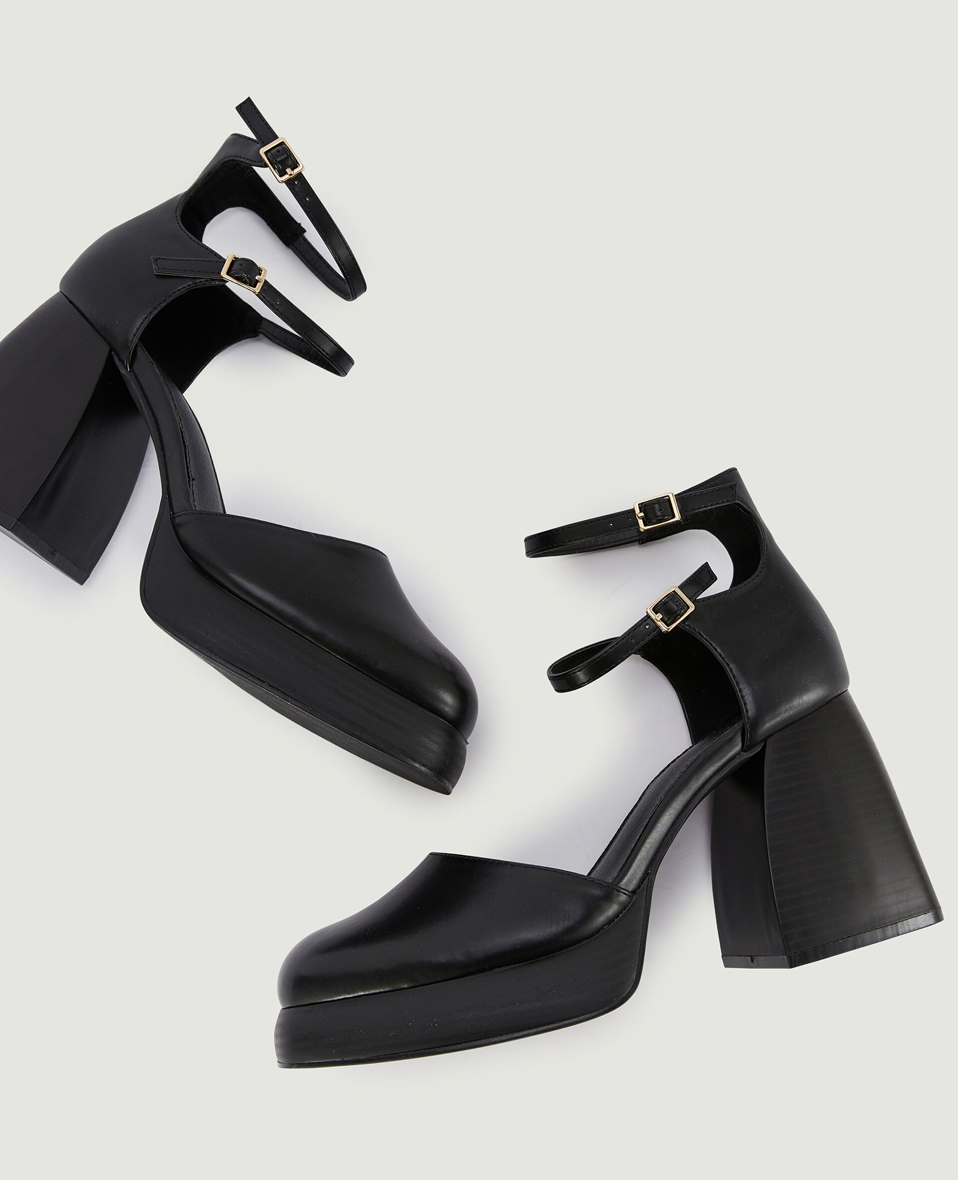 Babies semelles compensées double bride - Noir