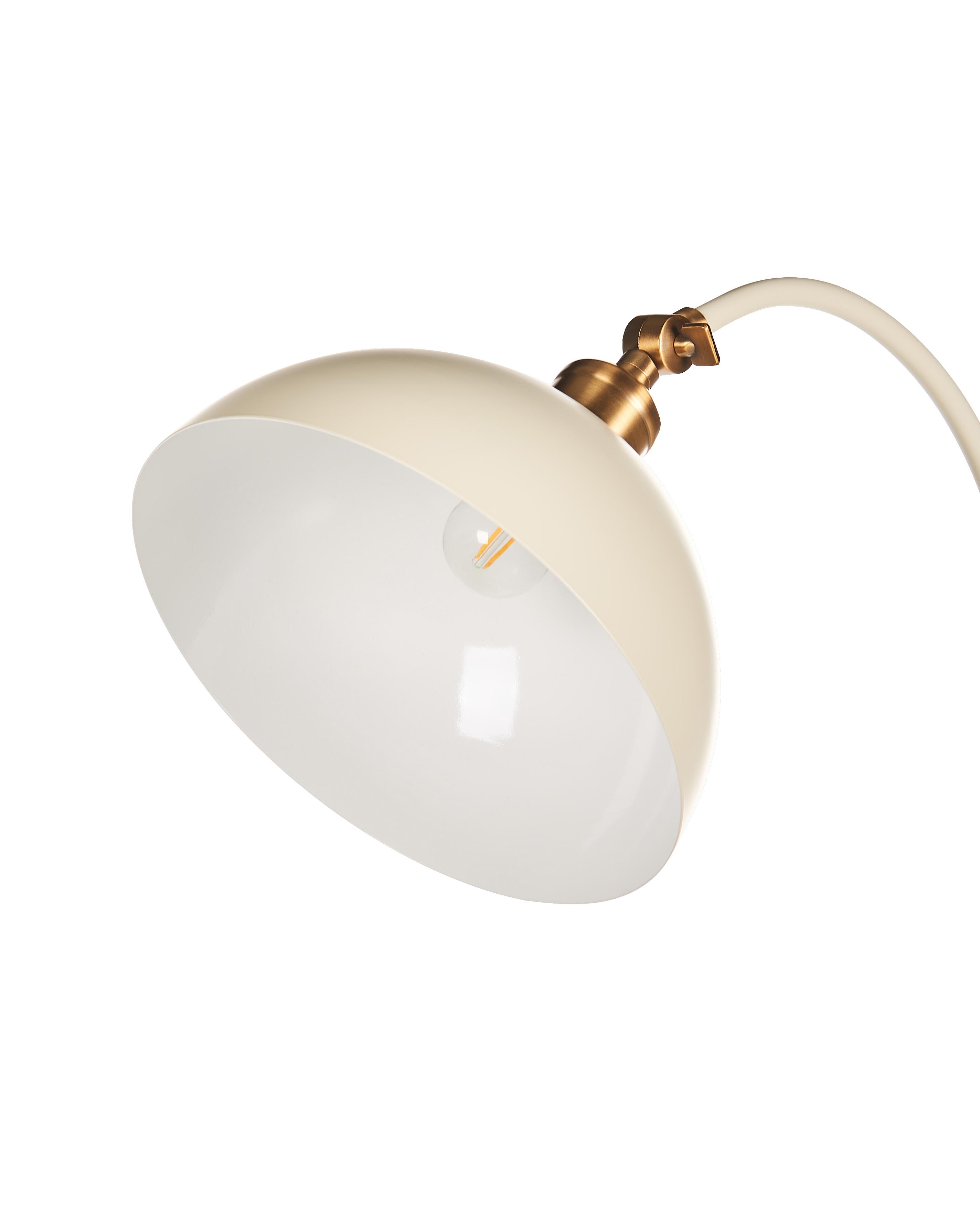 Staande lamp LENNON verstelbaar Metaal Lichtbeige