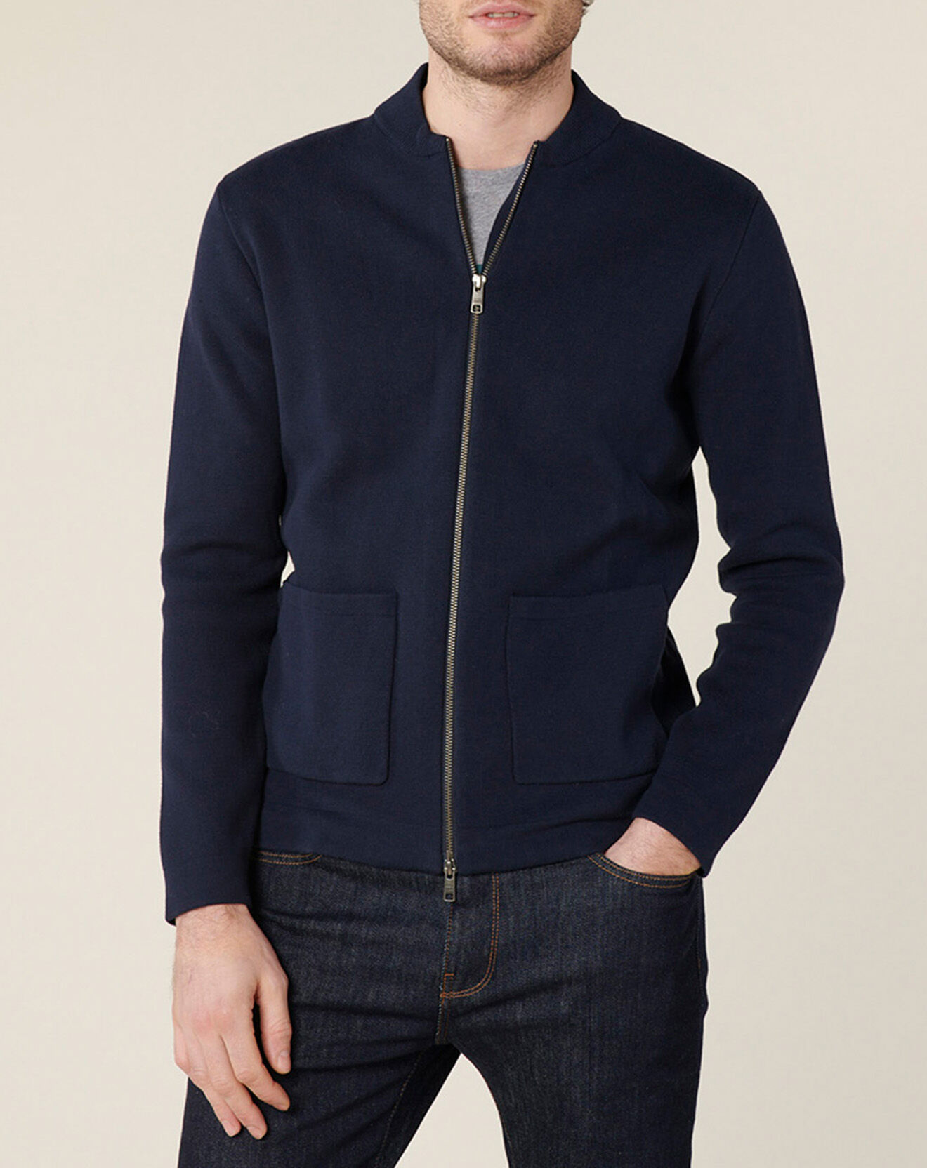 Harris Wilson Gilet zippé Aristote marine