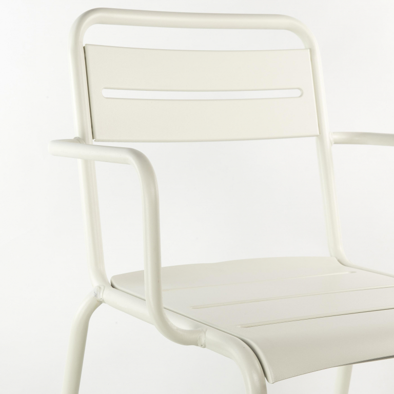 Emu Star aluminium tuinstoel met armleuning grijs/groen