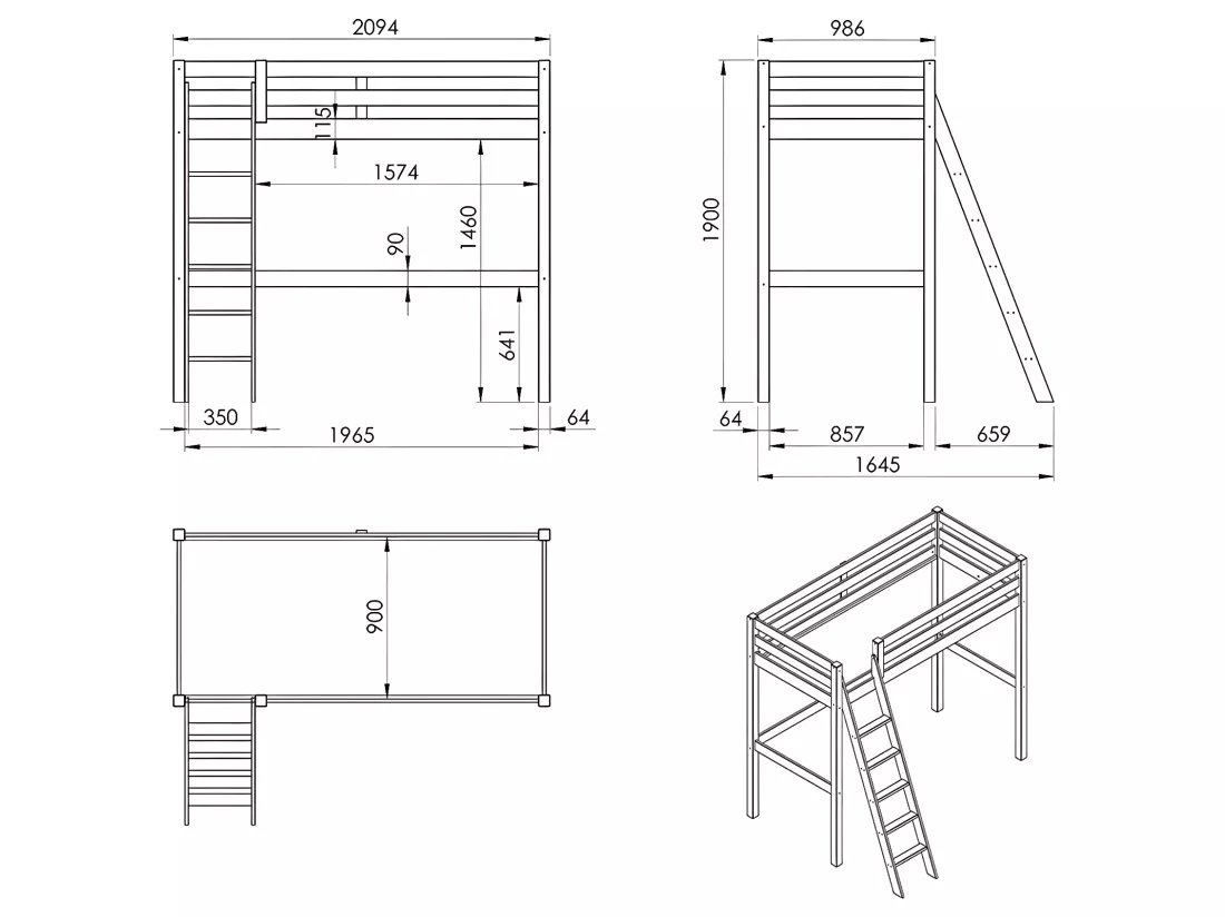 Lit Mezzanine Enfant 