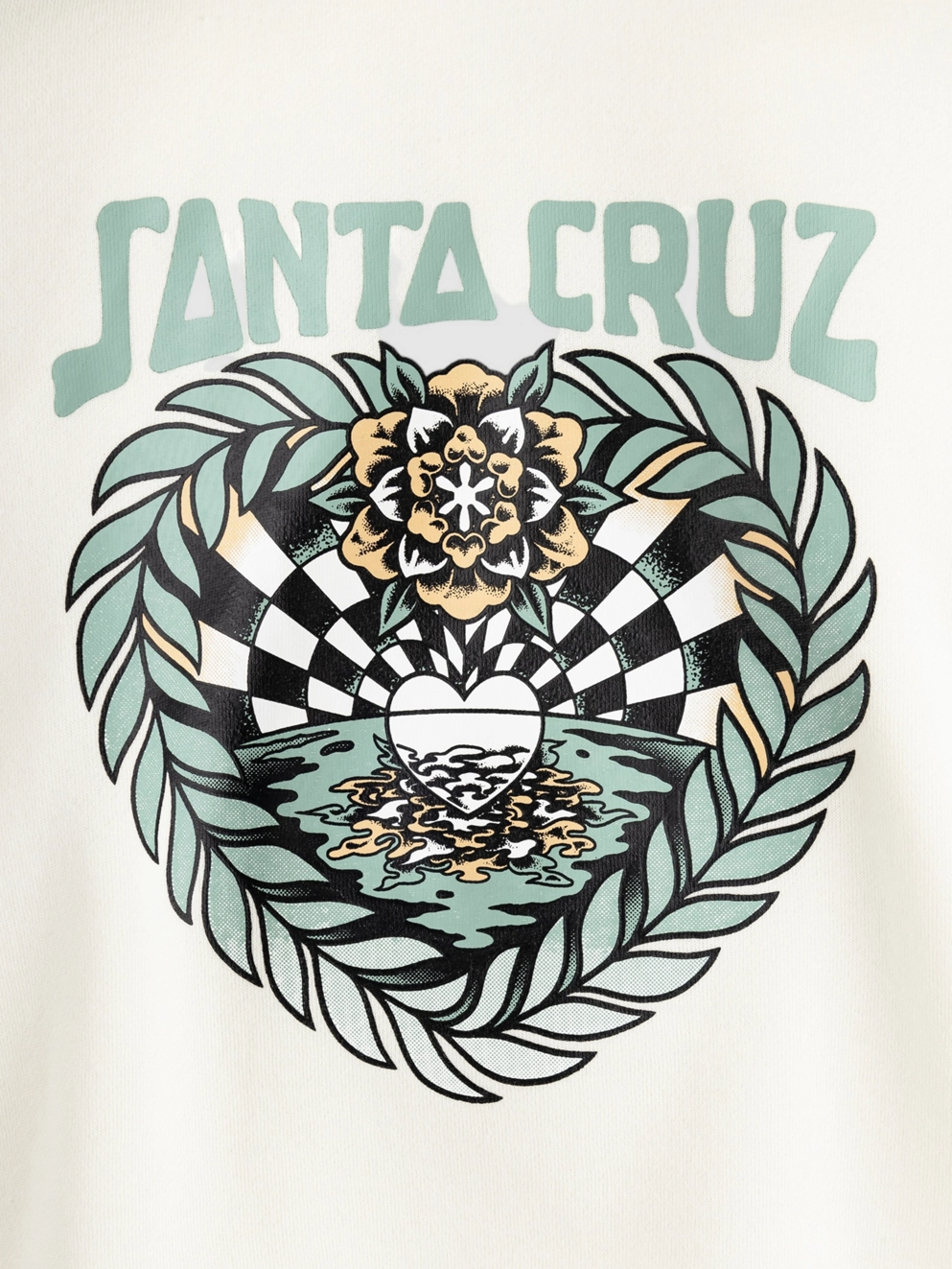 Santa Cruz Heart Set Hoodie off white