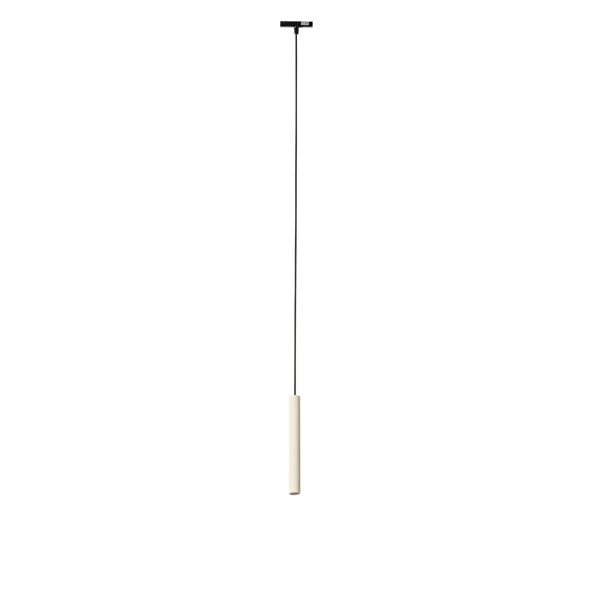 Moderne hanglamp zwart beige voor railsysteem 1-fase  - Slimline Keno
