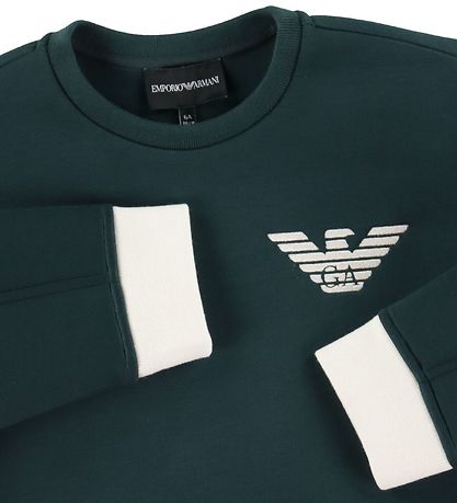 Emporio Armani Bluse - Green Gables m. Weiß
