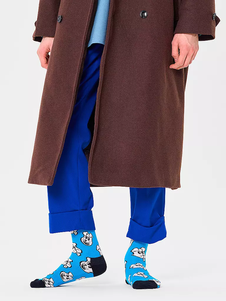 HAPPY SOCKS Damen Socken 36-40 DOGGO turquoise türkis