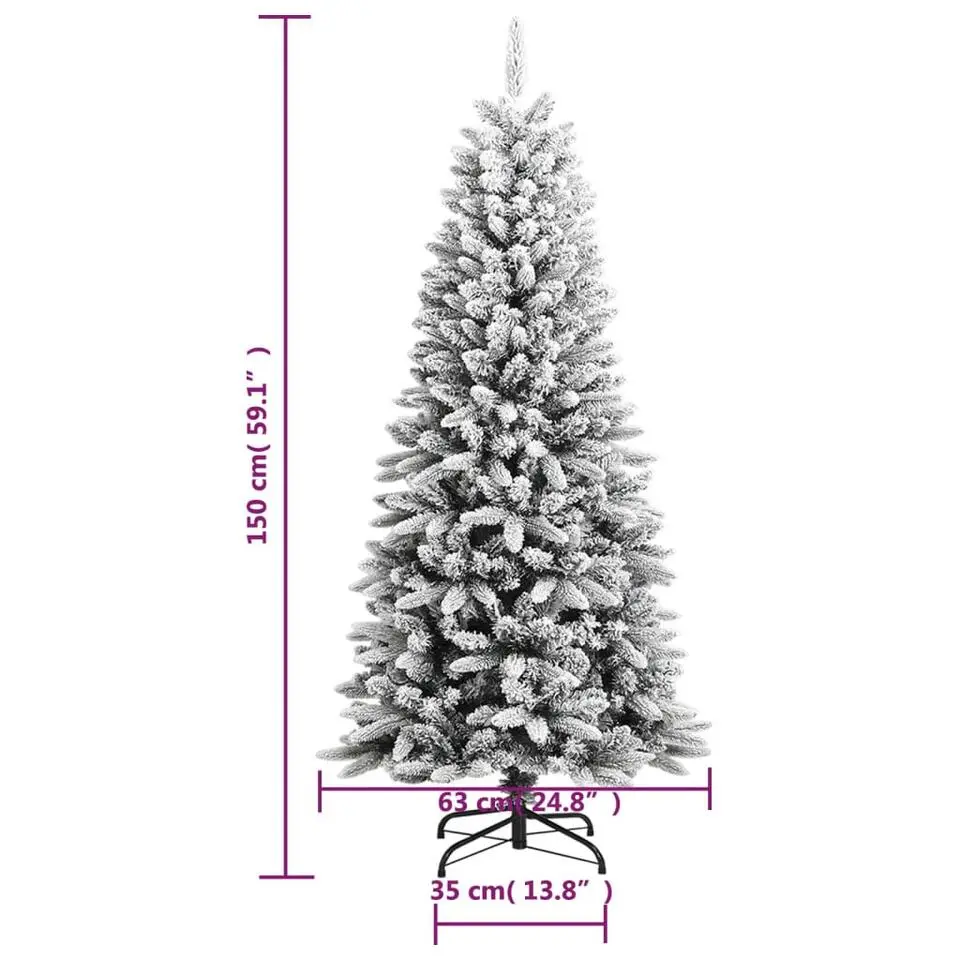 vidaXL - Kerstboom - Wit - 150 cm