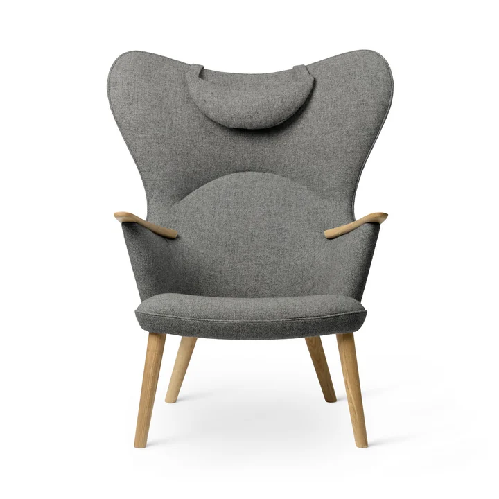 Carl Hansen - CH78 Mama Bear Lounge Chair, Eiche geölt / Fiord 0151