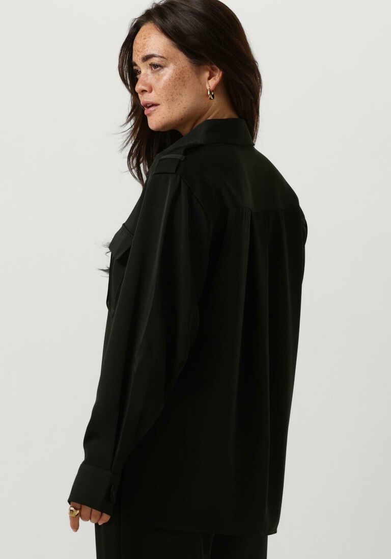 GESTUZ zwarte gestuz blouse sloangz shirt