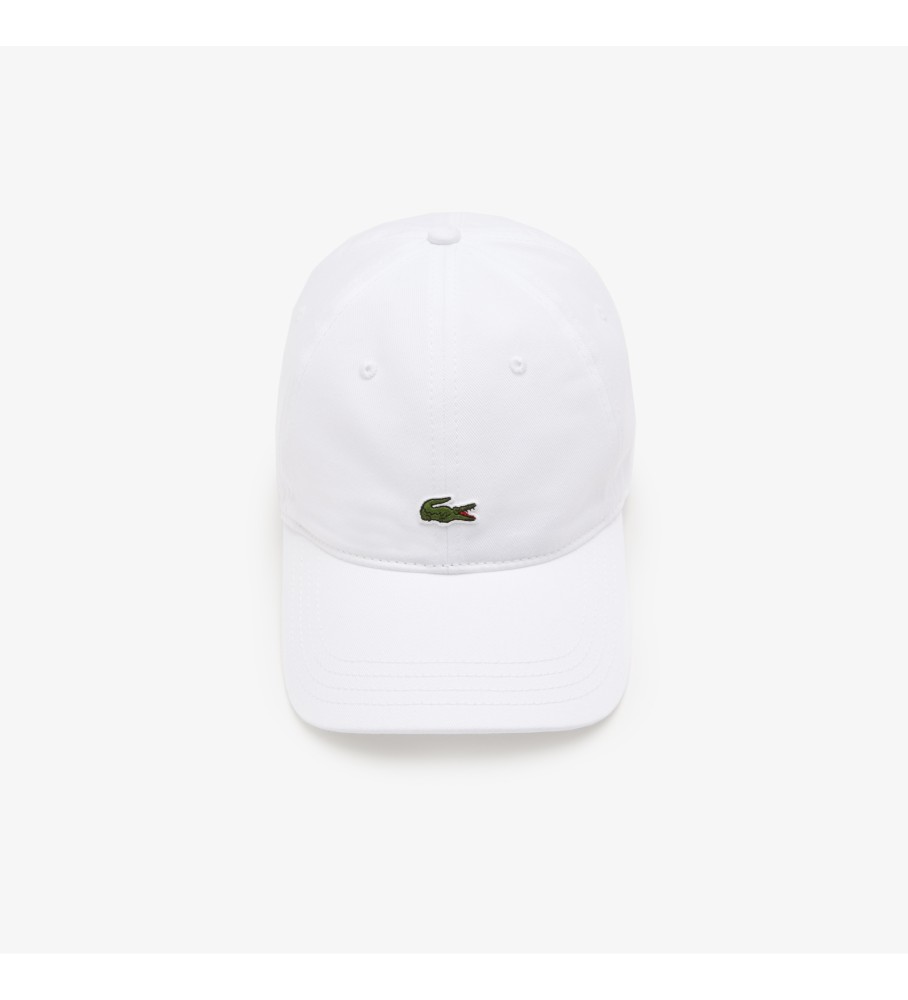 Boné Lacoste branco com logo