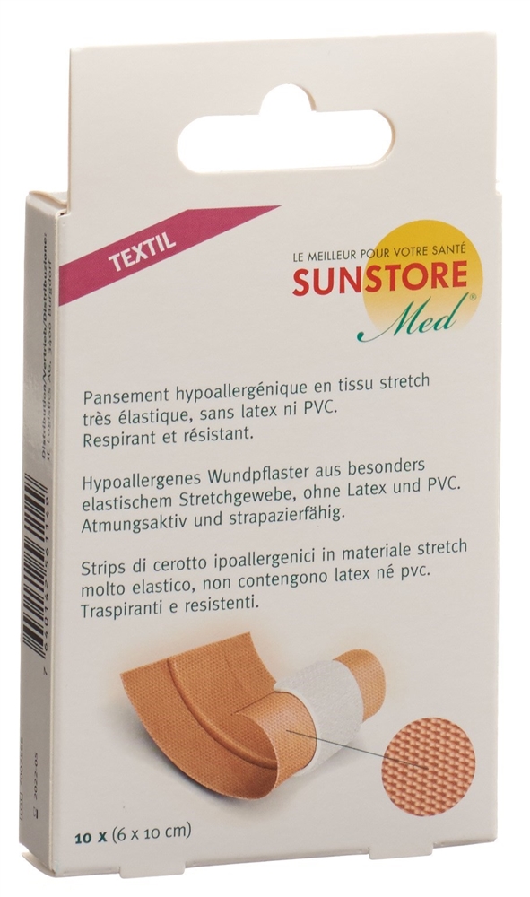Sun Store Textil-Pflaster<br>10 Stück, zum Zuschneiden