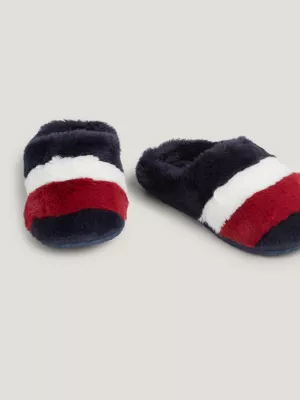 Pantufas de casa Signature em pele sintética