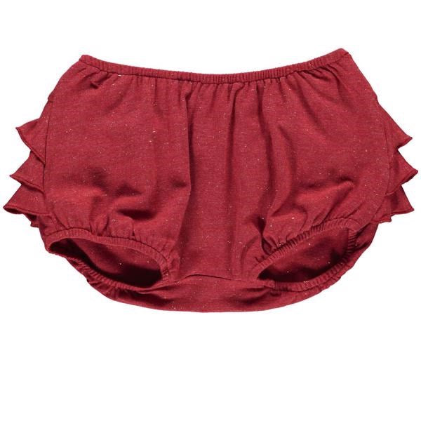 Red Gold Lurex Poppy Shorts/Bloomers - MarMar