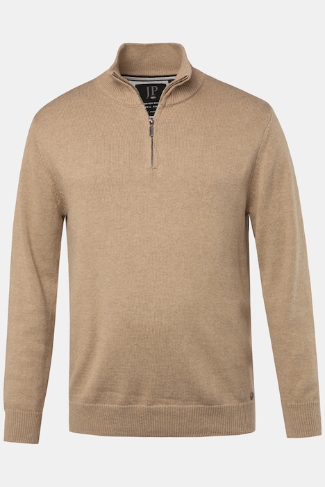 JP 1880 Stricktroyer, Stehkragen, Zipper, Langarm, bis 7 XL