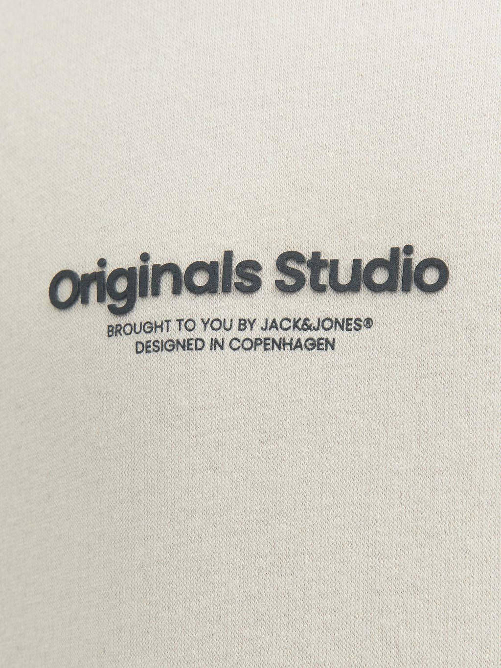 JACK & JONES sweater JORVESTERBRO met tekst offwhite