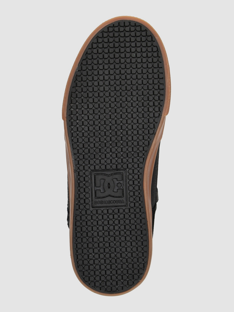 DC Pure High-Top EV Kids Skate Shoes black/gum