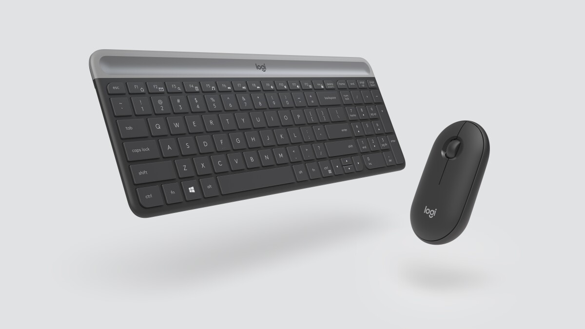 Logitech Mk470 - Trådløs Mus Og Tastatur - Sort