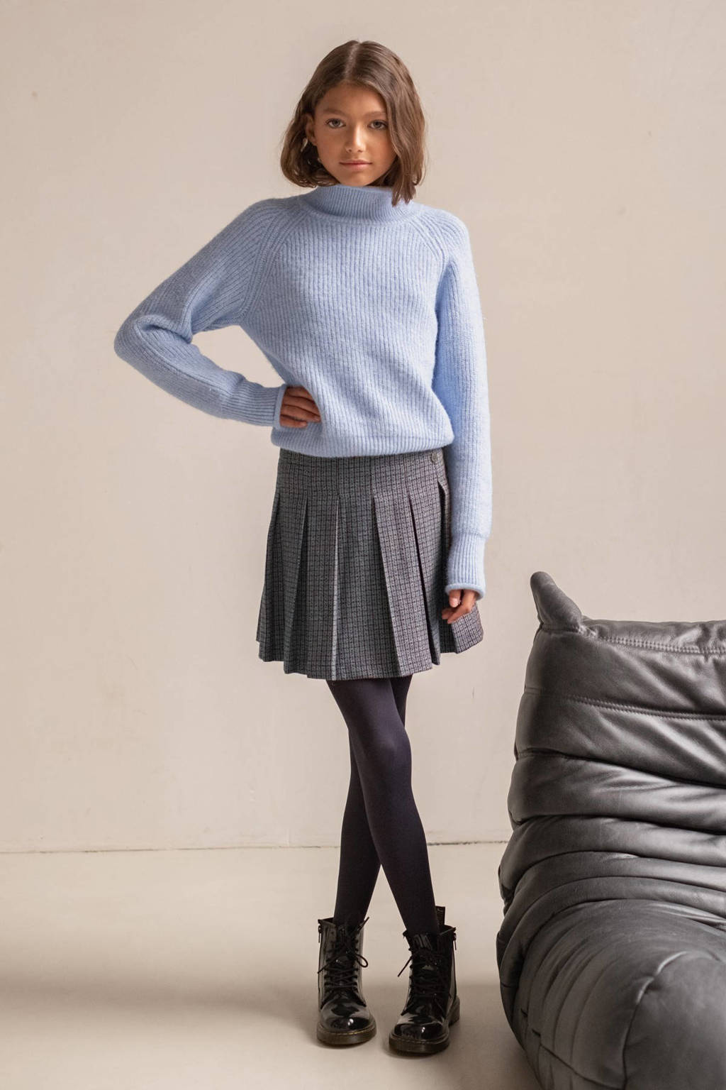 Like Flo a-lijn rok donkerblauw