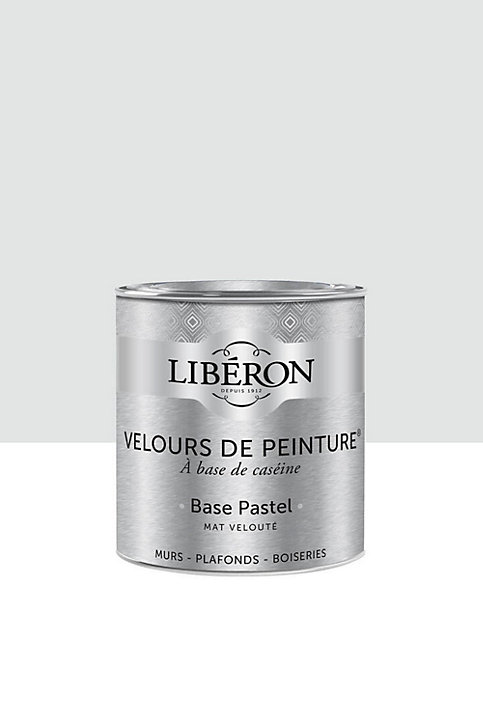 Peinture multisupport murs, plafonds et boiseries Velours de peinture blanc camélia Libéron 0,5L