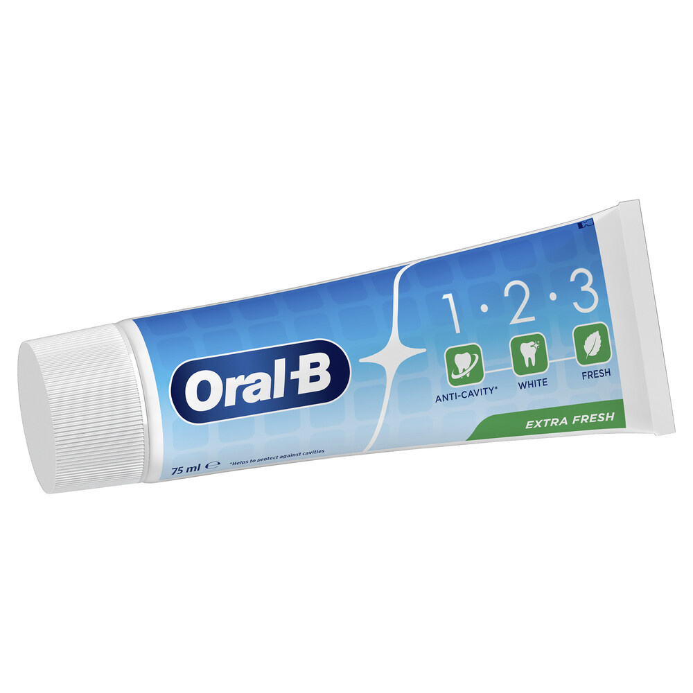 12x Oral-B Tandpasta 1-2-3 Frisse mint75 ml