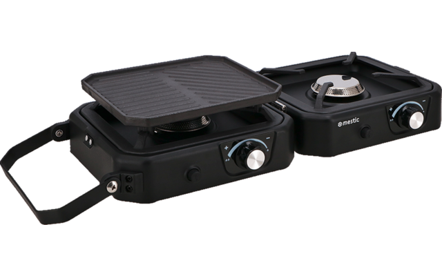 Mestic MGC 150 Campingkocher Zwei Flammen 1800 W