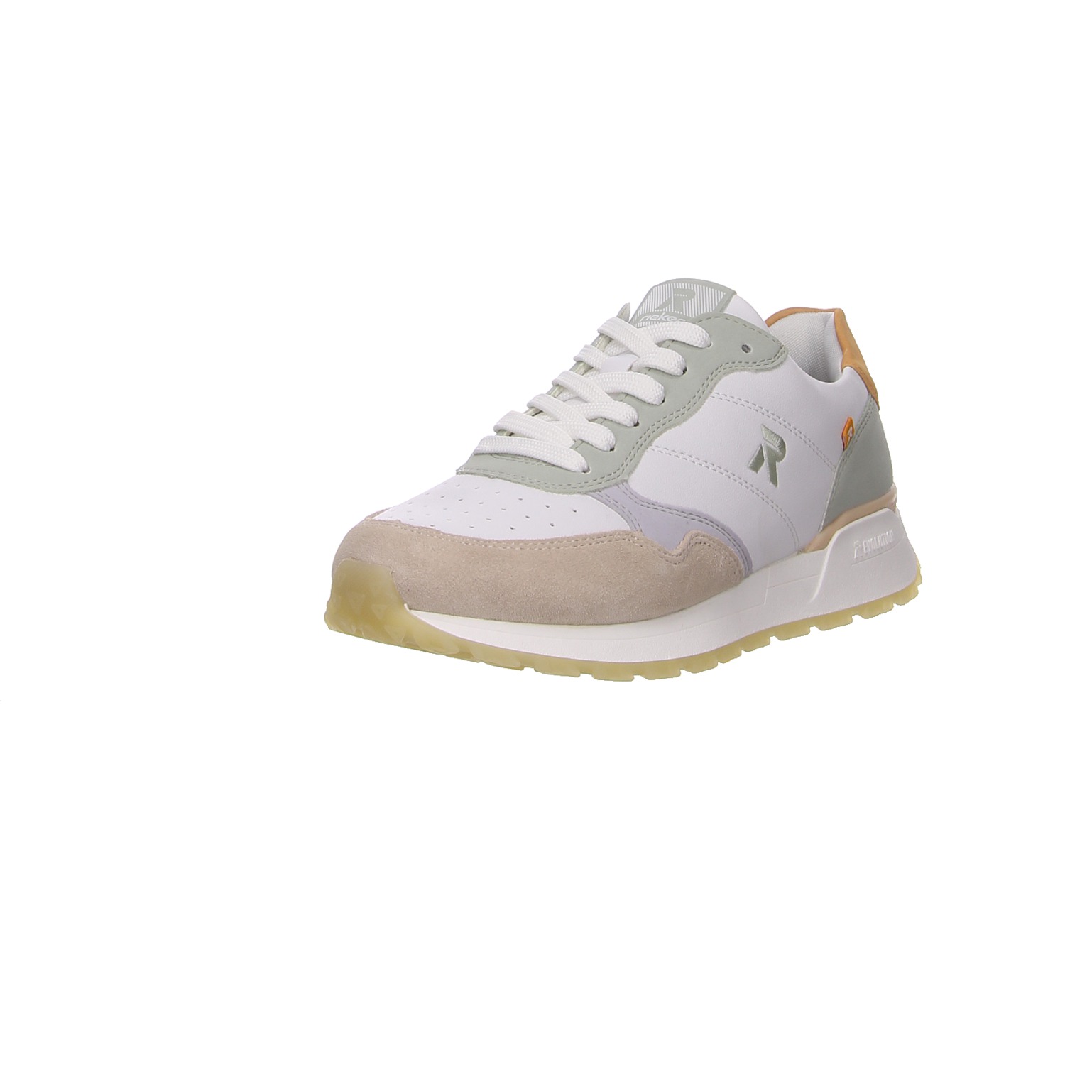 Rieker Sneaker weiß beige weiss/weiss kombi
