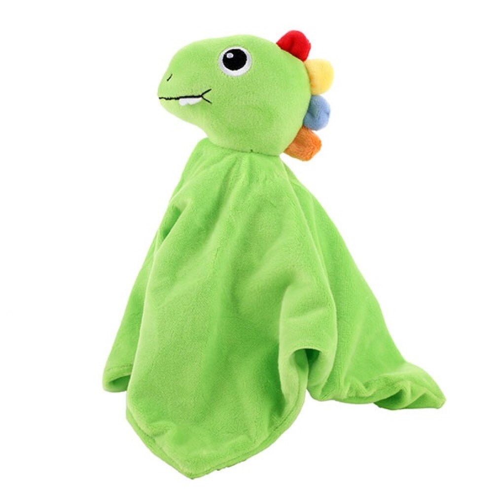LITTLE STARS Baby Schmusetuch mit Rassel Dino