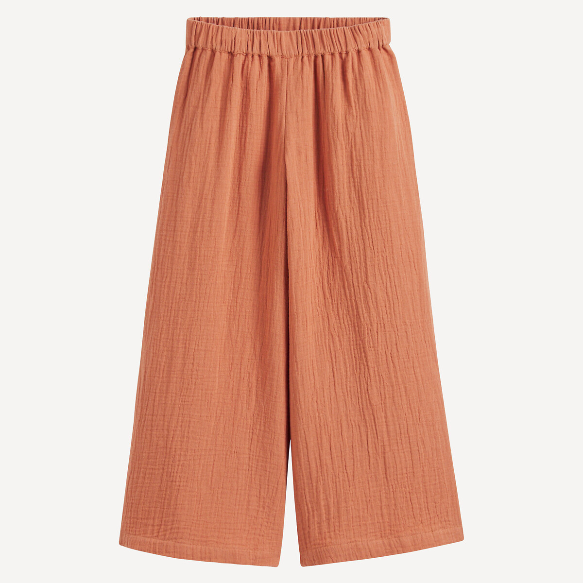 COLEÇÕES LA REDOUTE<br>Calças largas em tetra