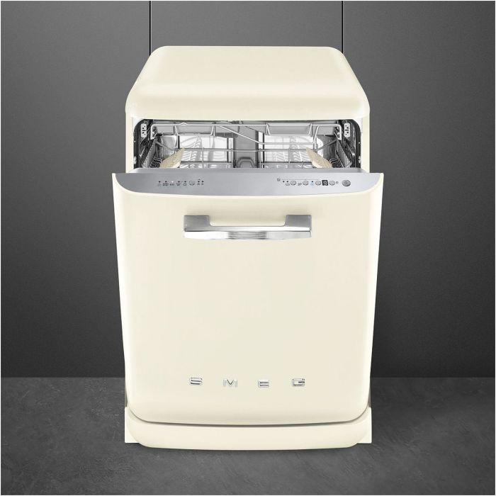 SMEG Stand-Geschirrspüler 50's Style LVFABCR3 Creme