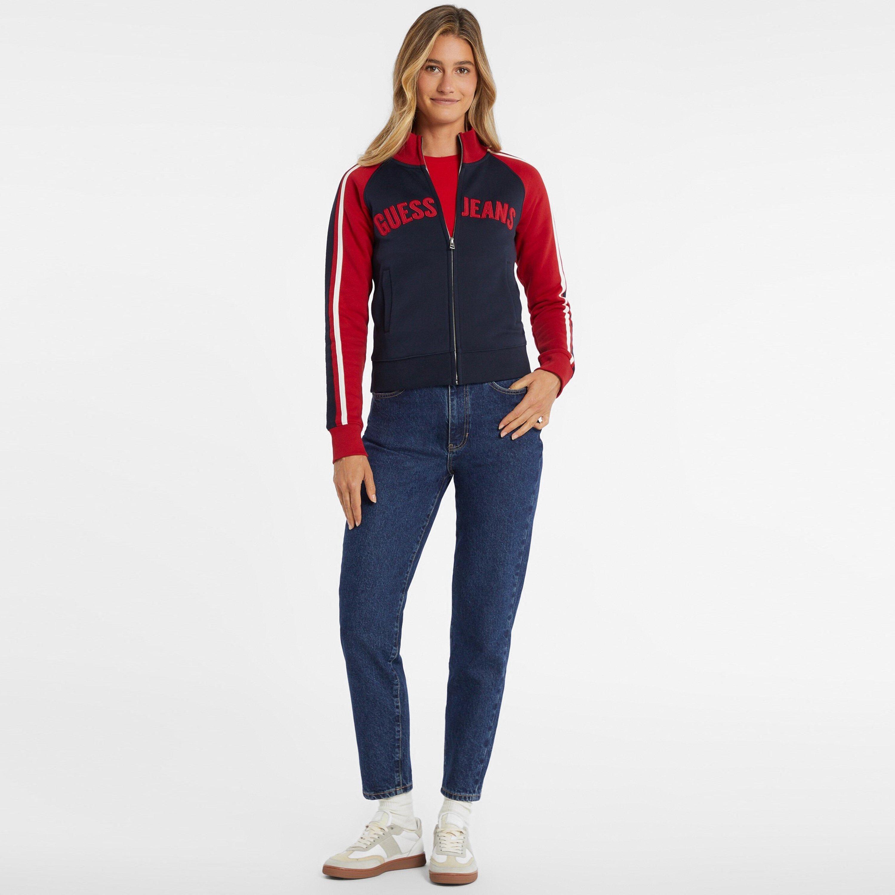 Guess Logo Zip-up Sweatshirt