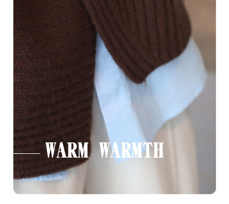 Keiko Girl - Asymmetrisch geribbeld vest met ronde hals