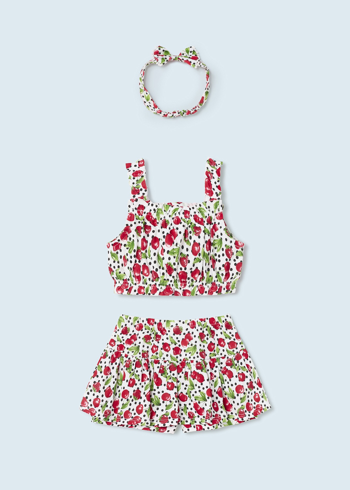 Conjunto de 3 peças em algodão sustentável para bebê