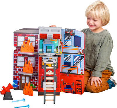 KidKraft Adventure Bound 2-in-1 Brannbil Lekesett