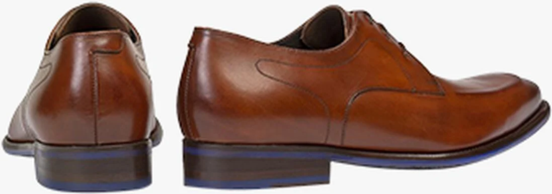 FLORIS VAN BOMMEL cognac floris van bommel nette schoenen sfm-30465